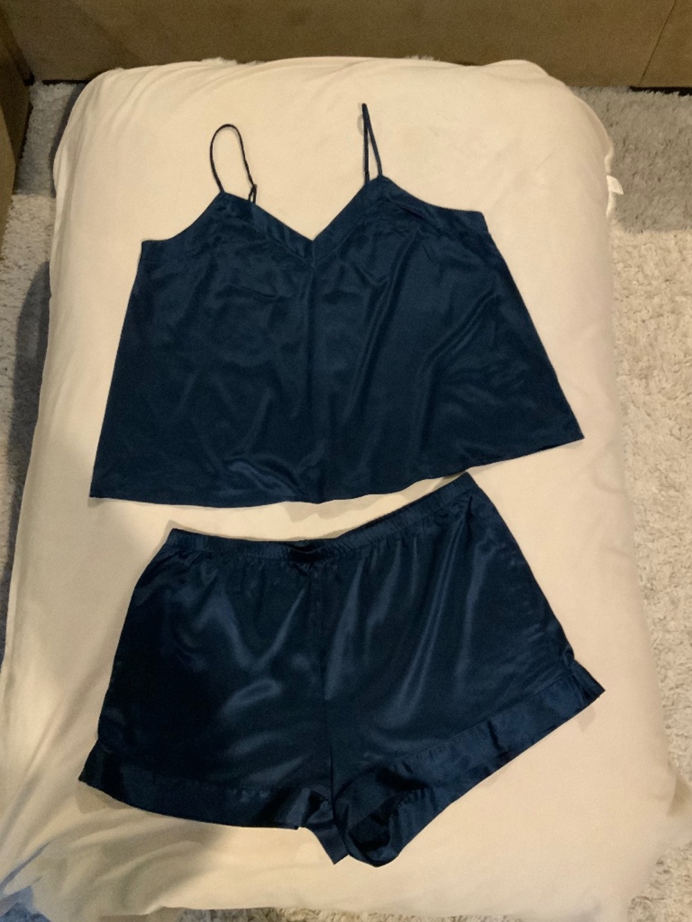 Stars Above Blue M Sleep Shorts Scandi Cottage Coastal Minimalist Classic